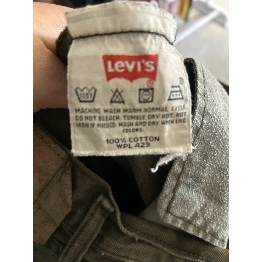 Vintage Levis 501 Jeans‎ Mens 40x30 Green Denim Button Fly Made in USA